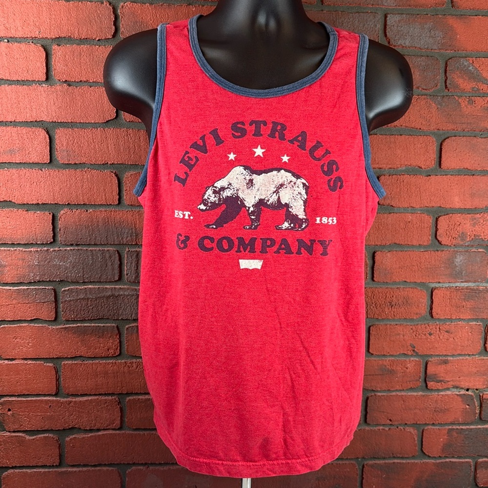 Levis Tank Top‎ Womans Large Red